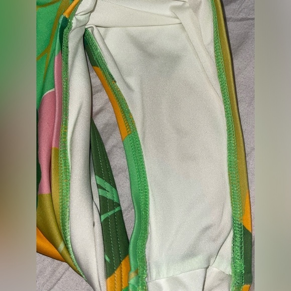 Kate Spade Cucumber Floral Tie Bandeau Bathing Swim Suit size XS NEW - Picture 9 of 9